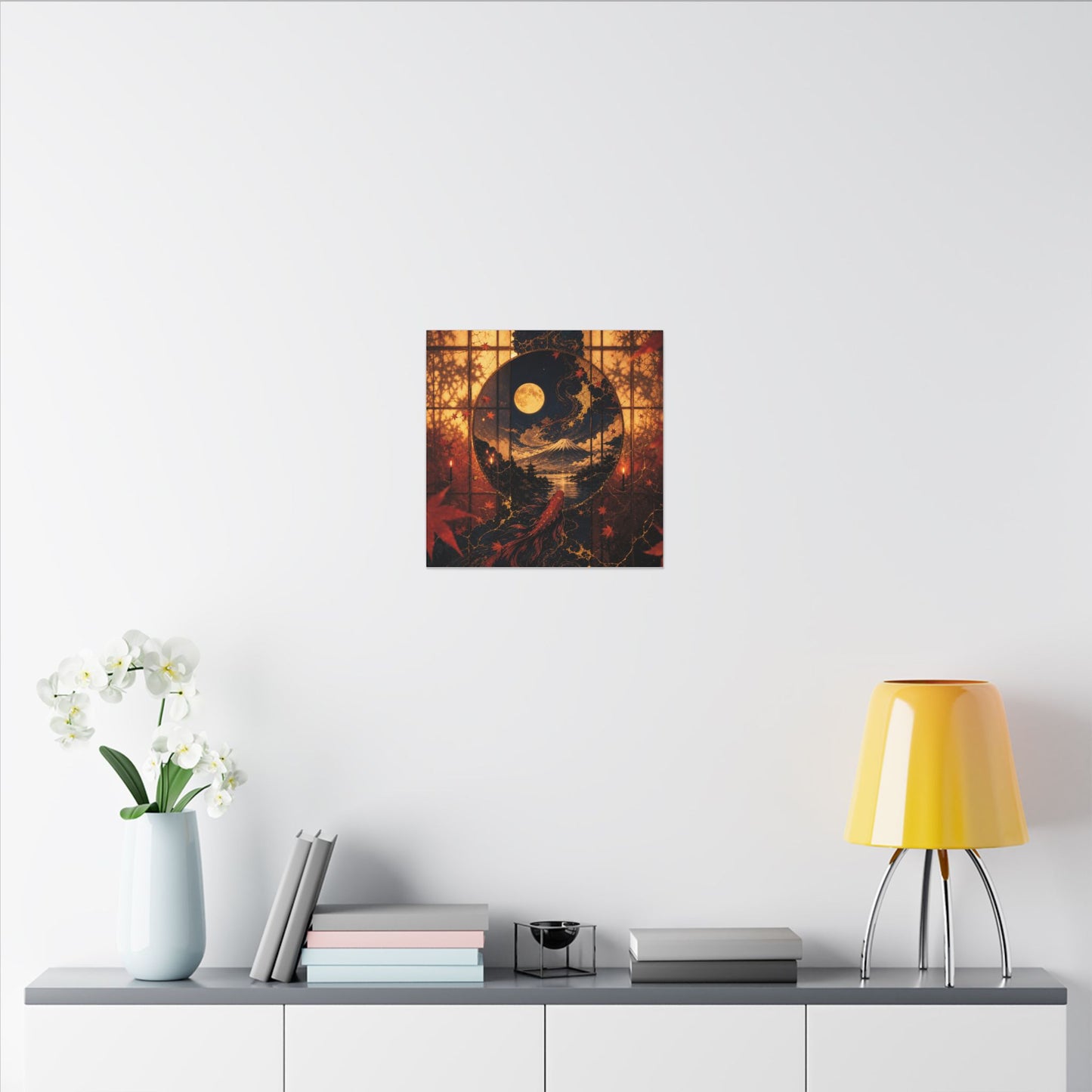 Beautiful Shoji Screen Canvas Art - Gold Vein Kintsugi