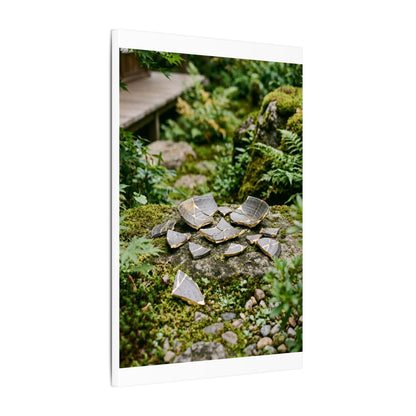 Summer Broken Pottery Gold Repair Canvas Art | Resilient Decor