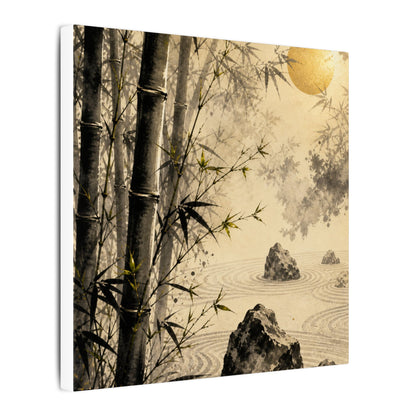 Peaceful Bamboo Grove Canvas Art - Karesansui Zen