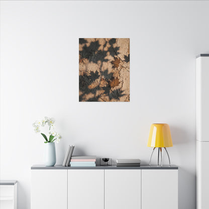 Cozy Shadow Play Canvas Art - Texture Japandi
