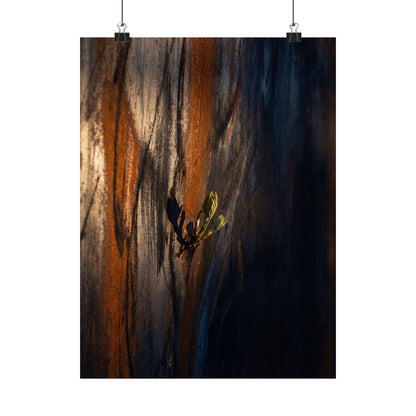 Rust Patina Spring Wall Art Print | Dark Japandi Sophisticated Design Art Print