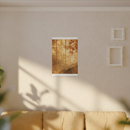 Shoji Screen Texture Canvas Art | Earthy Japandi Art