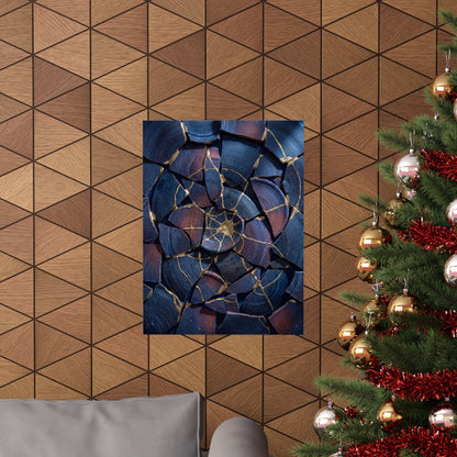Winter Broken Pottery Gold Repair Wall Art Print | Resilient Decor
