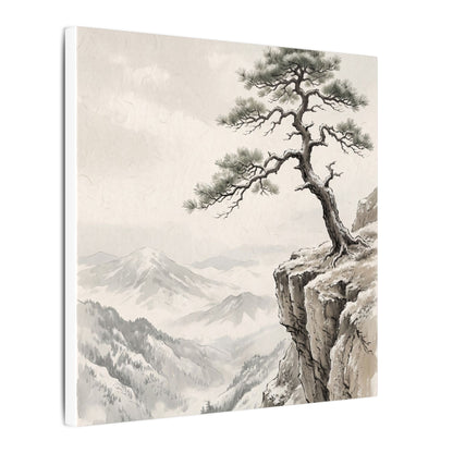 Seijaku Pine Tree Canvas Art - Japandi Japanese Pattern
