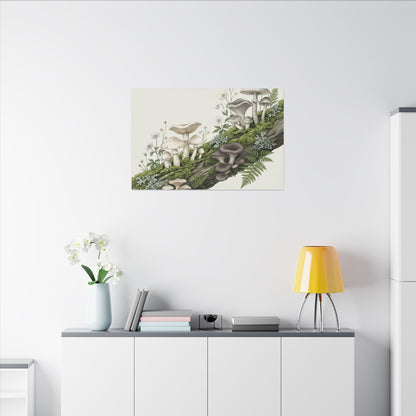 Dappled Wild Mushrooms Canvas Art - Japandi Ma