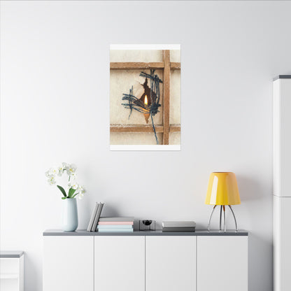 Winter Shoji Screen Broken Beauty Canvas Art | Resilient Decor