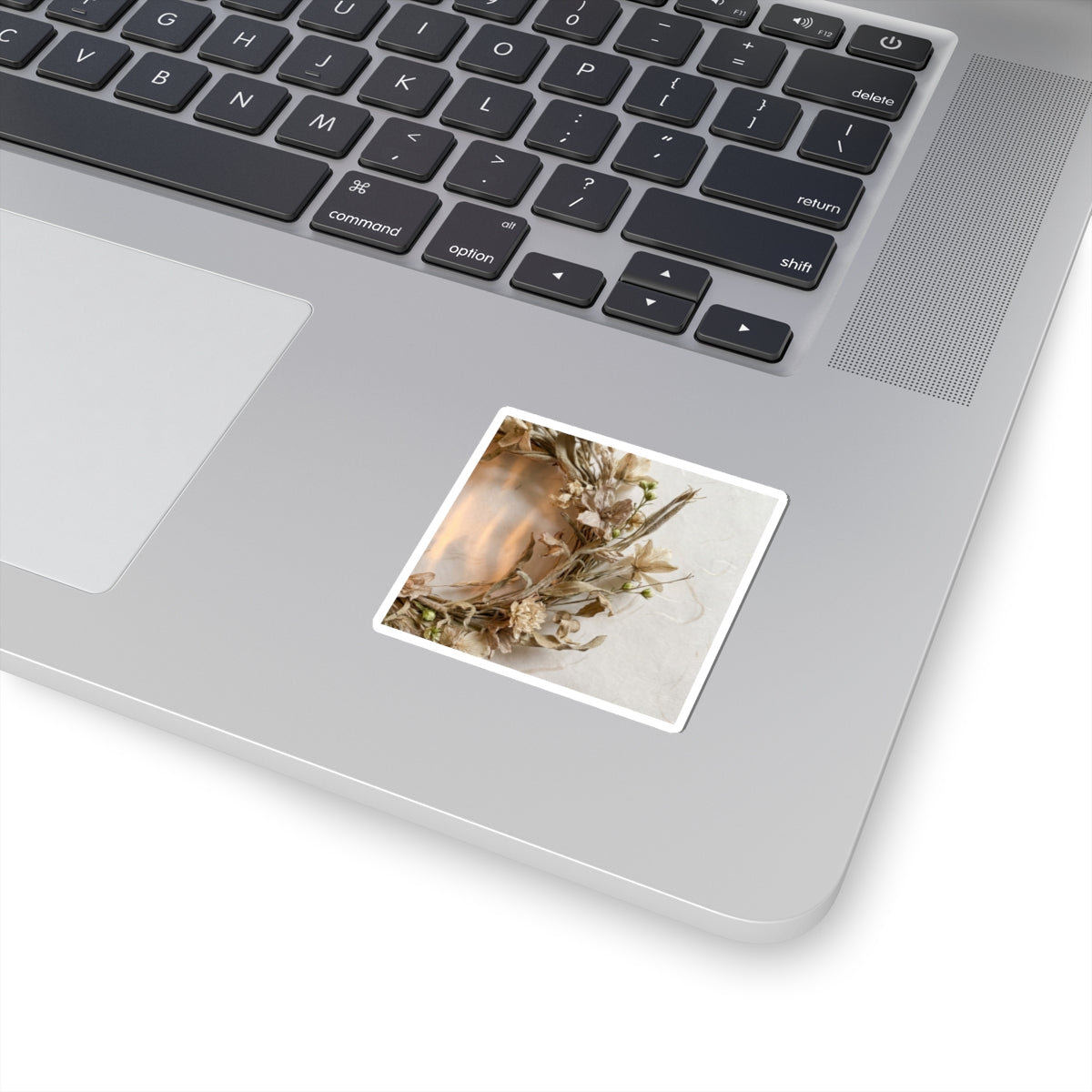 Dried Flowers Japanese Pattern Sticker | Elegant Japandi Art