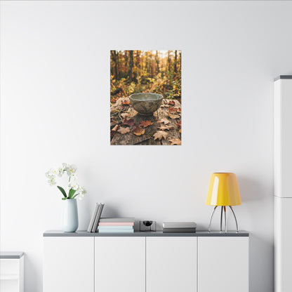 Spring Rock Garden Moody Minimal Canvas Art | Luxurious Decor