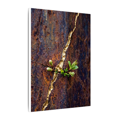 Overcast Rust Patina Canvas Art - Kintsugi Datsuzoku