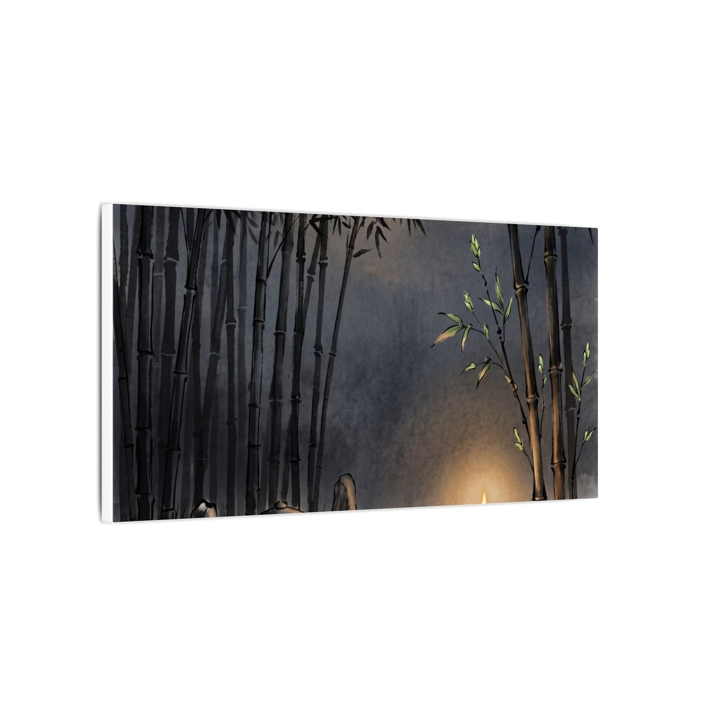 Tranquil Bamboo Grove Canvas Art - Karesansui Zen