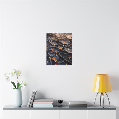 Golden Hour Silk Drape Canvas Art - Kintsugi Shibui