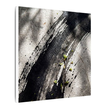 Ink Brushstroke Canvas Art | Spring Dark Japandi Moody Minimal Art