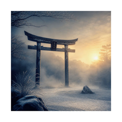 Zen Torii Gate in Golden Hour | Karesansui Wall Art Print