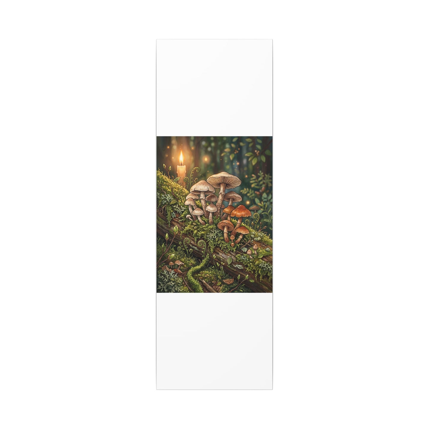 Spring Wild Mushrooms Herbarium Canvas Art | Rustic Decor
