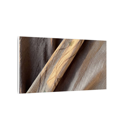 Warm Silk Drape Canvas Art - Japanese Pattern Japandi