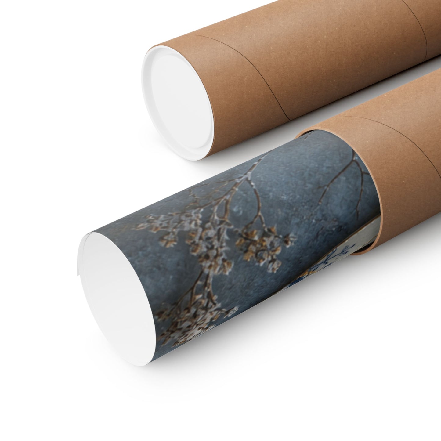 Kintsugi Broken Pottery in Dawn | Gold Vein Wall Art Print