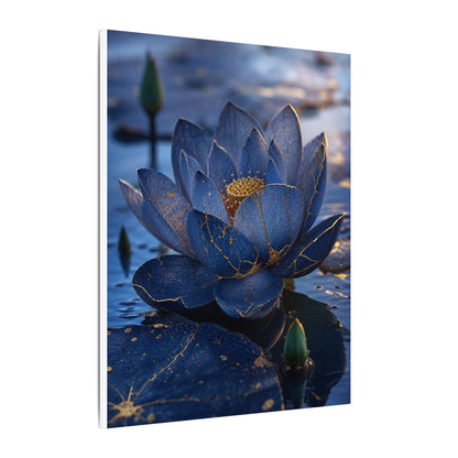 Kintsugi Lotus Flower in Dawn | Broken Beauty Canvas Art