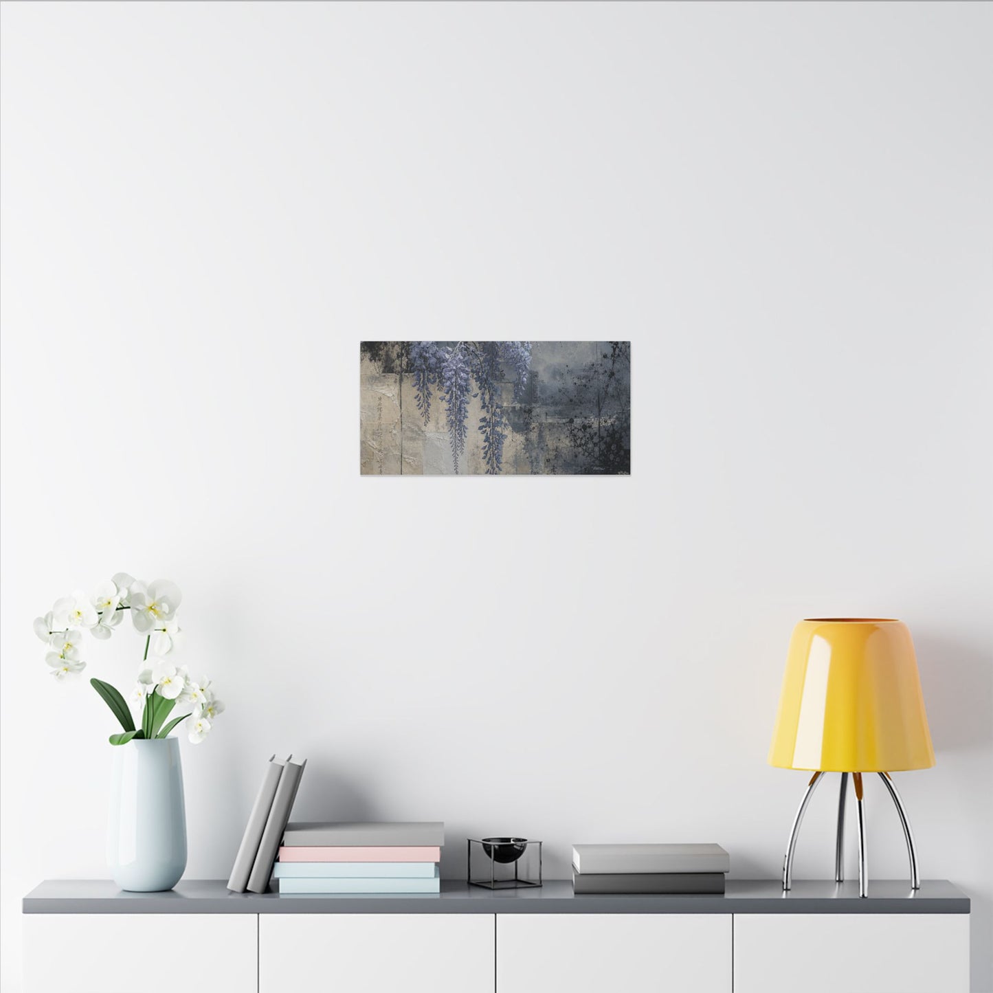 Winter Wisteria Texture Canvas Art | Elegant Decor