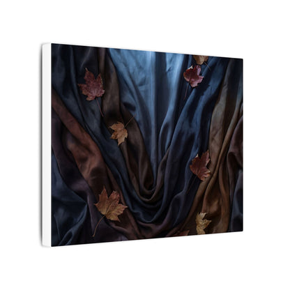 Silk Drape Canvas Art | Autumn Dark Japandi Moody Minimal Art