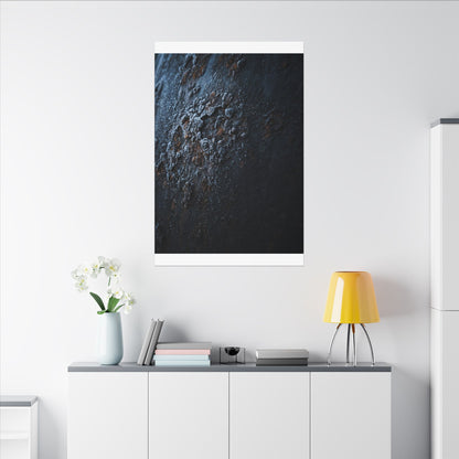Rust Patina Canvas Art | Winter Dark Japandi Shadow Zen Art