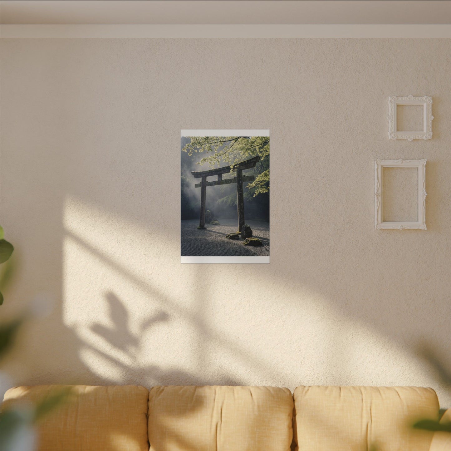 Torii Gate Canvas Art | Spring Zen Karesansui Art
