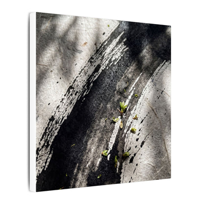 Ink Brushstroke Canvas Art | Spring Dark Japandi Moody Minimal Art