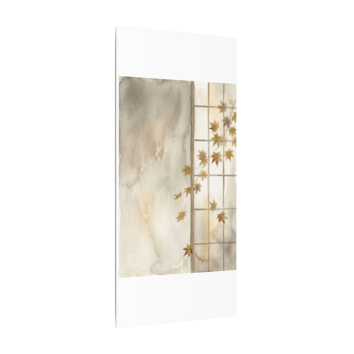 Warm Shoji Screen Canvas Art - Watercolor Japandi