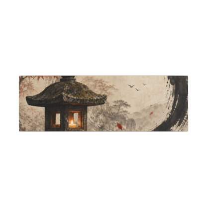 Ma Stone Lantern Canvas Art - Zen Enso