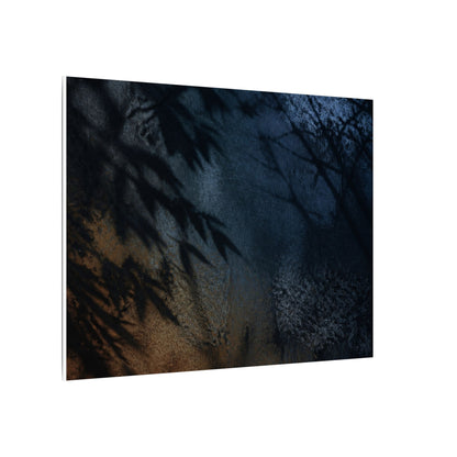 Kanso Shadow Play Canvas Art - Dark Japandi Shadow Zen