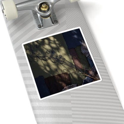 Dappled Incense Smoke Sticker - Dark Japandi Ma