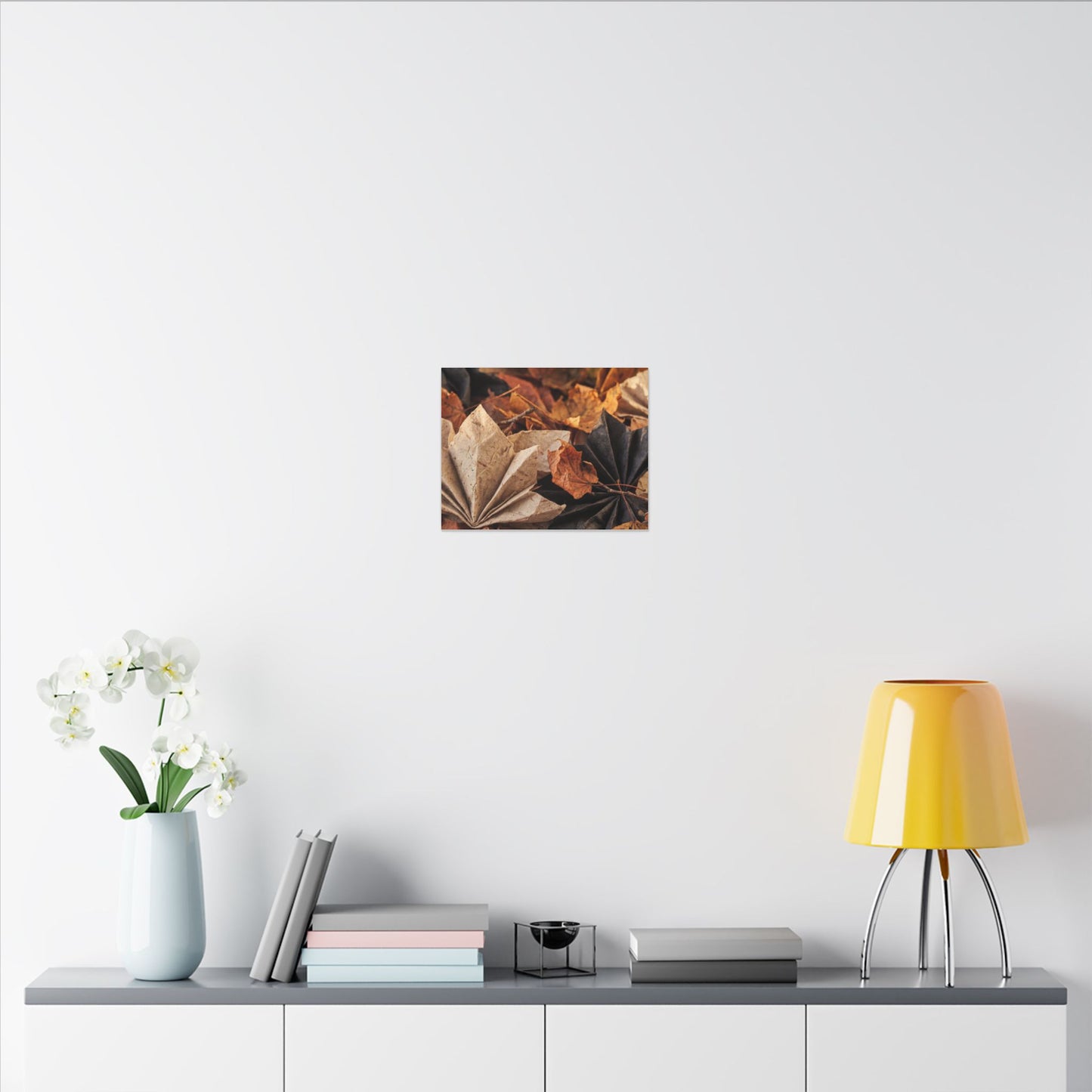 Paper Fold Texture Canvas Art | Elegant Japandi Art