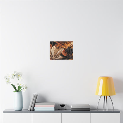 Paper Fold Texture Canvas Art | Elegant Japandi Art
