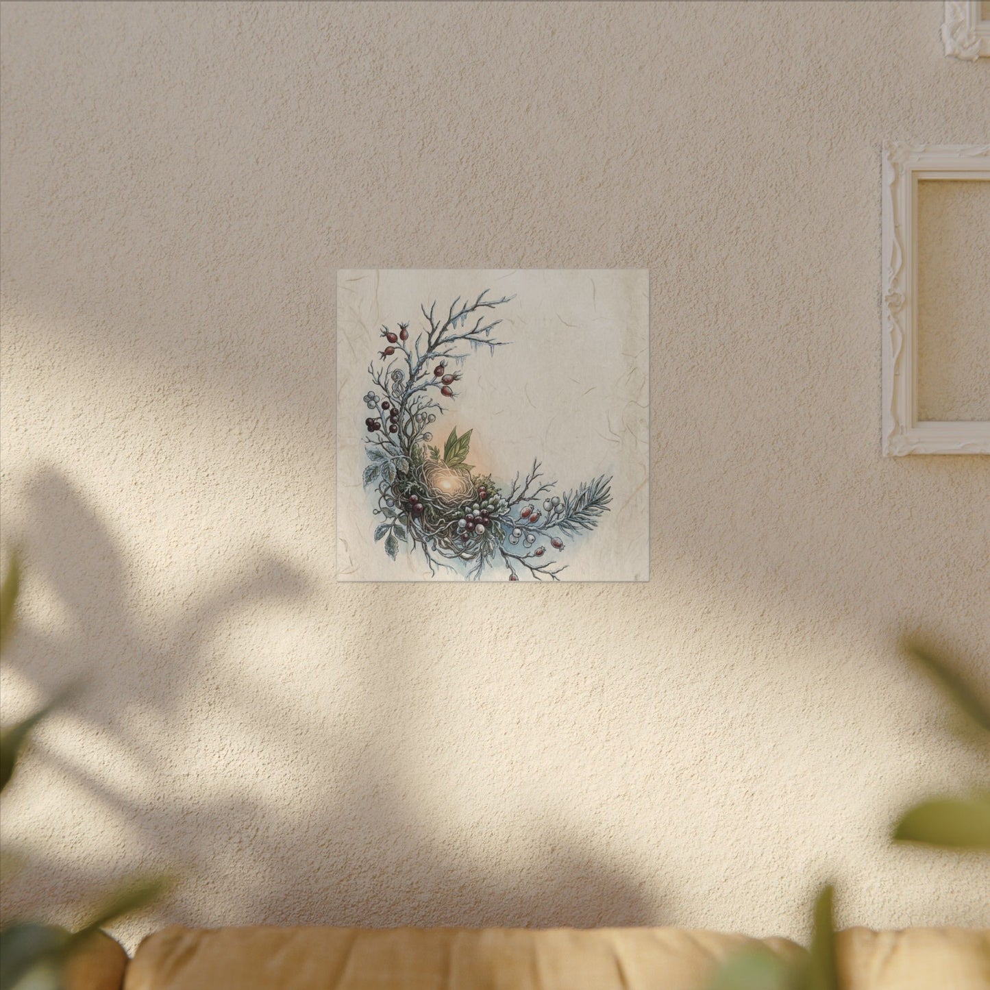 Winter Shoji Screen Forest Whimsy Canvas Art | Enchanting Decor