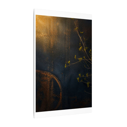 Spring Rust Patina Dark Texture Canvas Art | Moody Decor