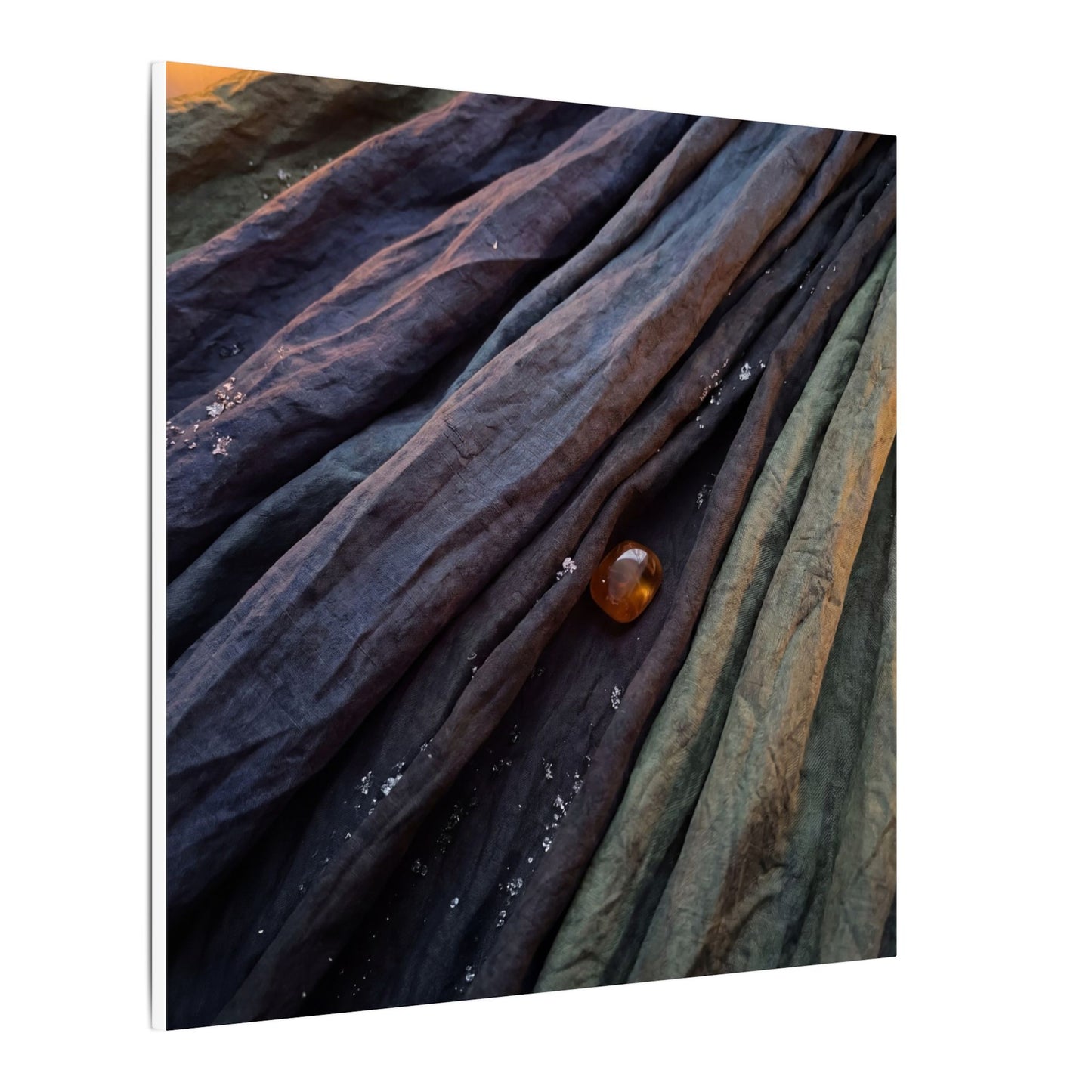 Silk Drape Shadow Zen Canvas Art | Moody Dark Japandi Art