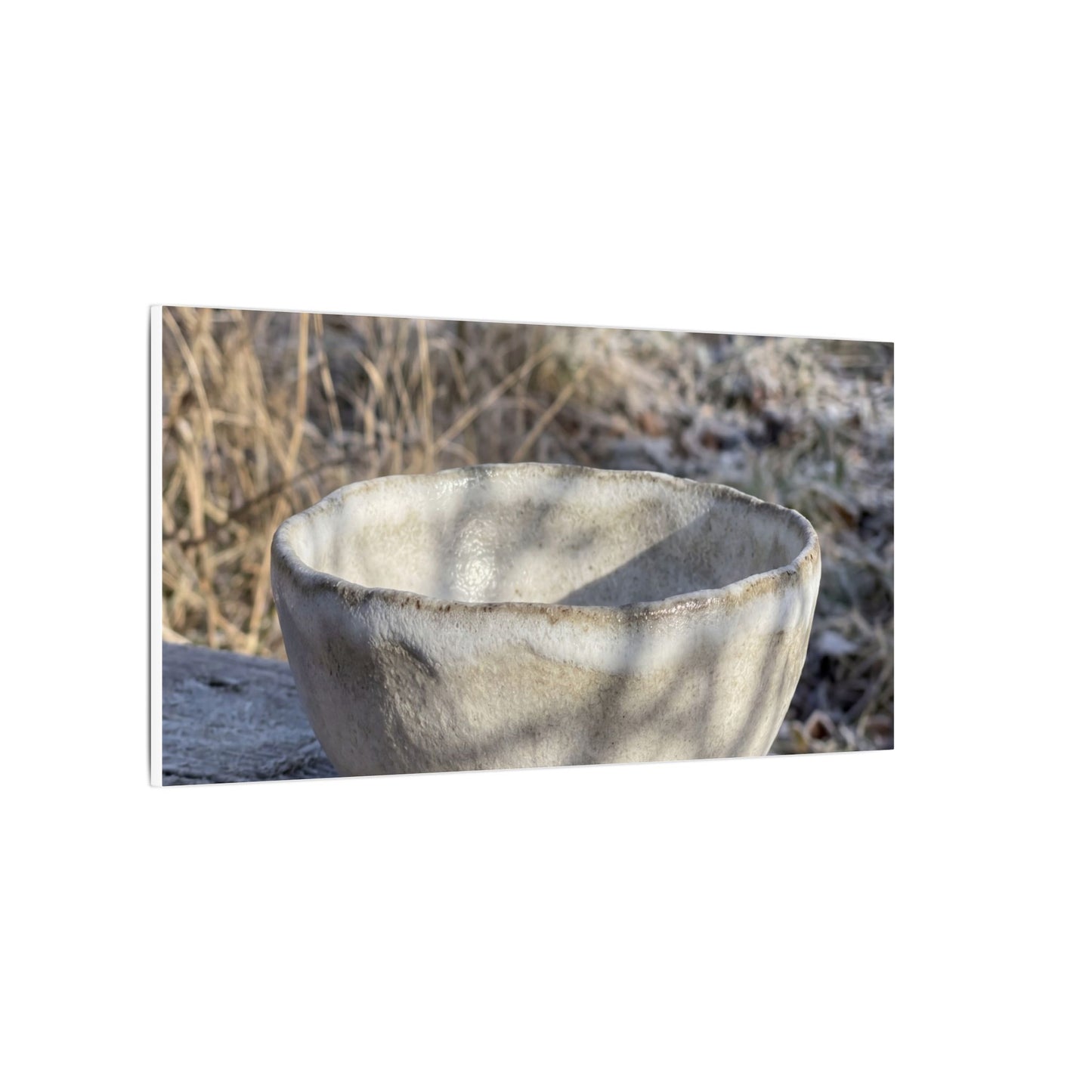 Dappled Ceramic Bowl Canvas Art - Japandi Fukinsei