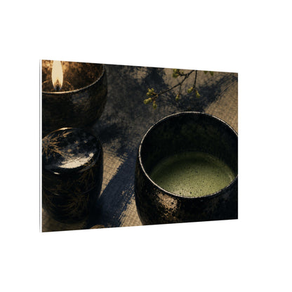 Ma Tea Ceremony Canvas Art - Zen Sumi E