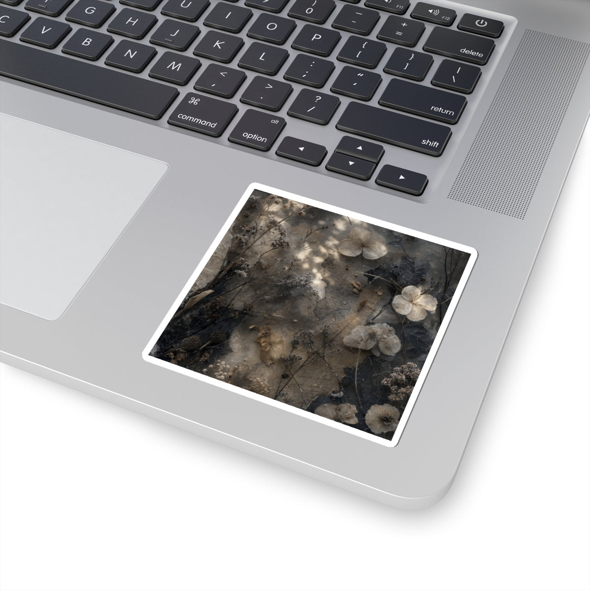 Dried Flowers Texture Sticker | Neutral Japandi Art