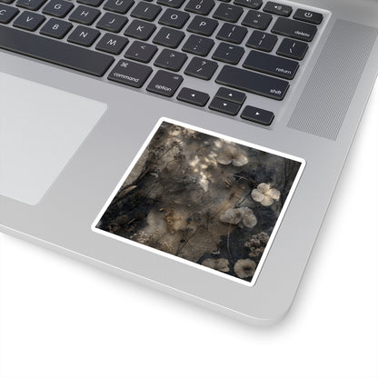 Dried Flowers Texture Sticker | Neutral Japandi Art