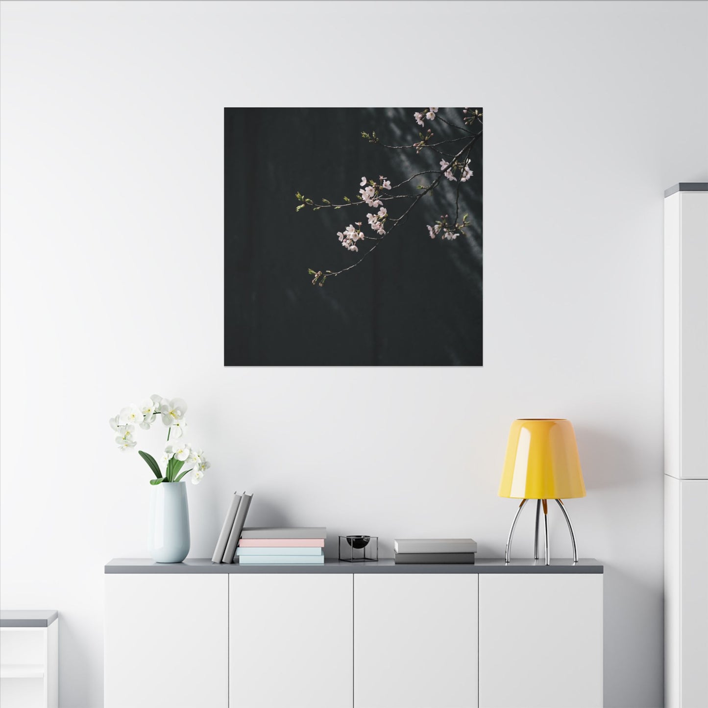 Winter Shoji Screen Texture Canvas Art | Cozy Decor