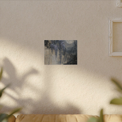 Winter Wisteria Texture Canvas Art | Elegant Decor