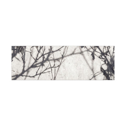 Winter Shadow Play Japanese Pattern Canvas Art | Elegant Decor