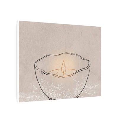 Ceramic Bowl Minimal Line Canvas Art | Neutral Japandi Art