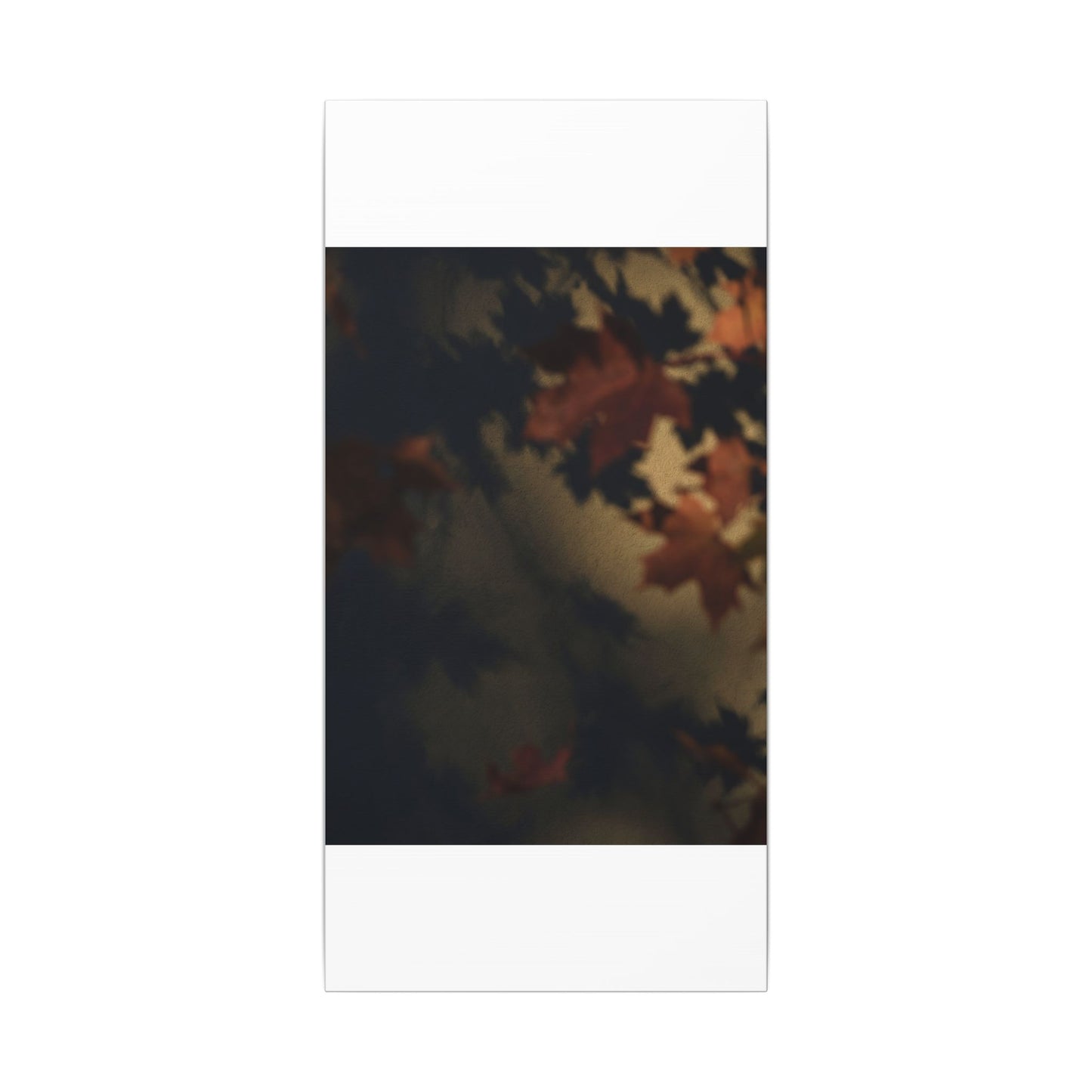 Shadow Play Canvas Art | Autumn Dark Japandi Moody Minimal Art
