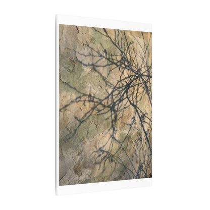 Japandi Shadow Play in Golden Hour | Texture Canvas Art