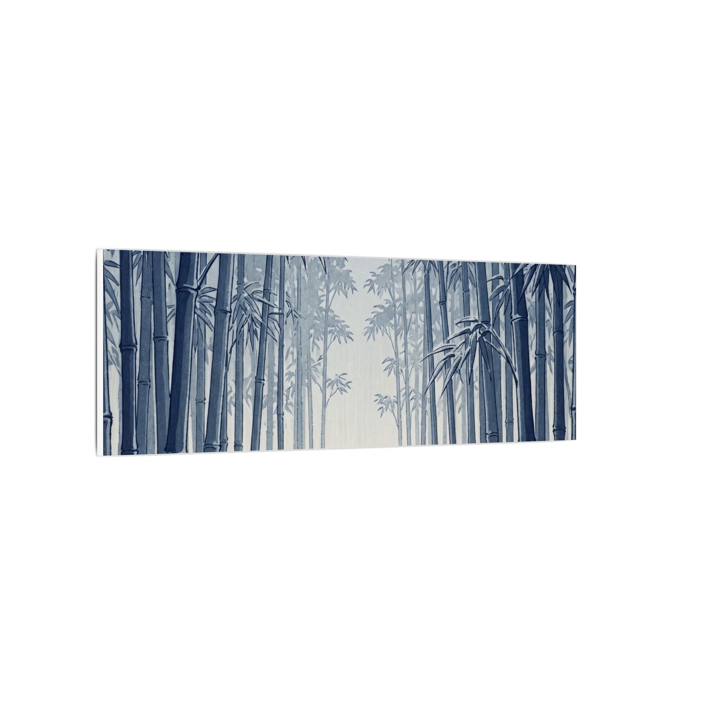 Bamboo Grove Canvas Art | Winter Zen Ukiyo E Inspired Art