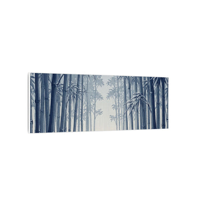 Bamboo Grove Canvas Art | Winter Zen Ukiyo E Inspired Art