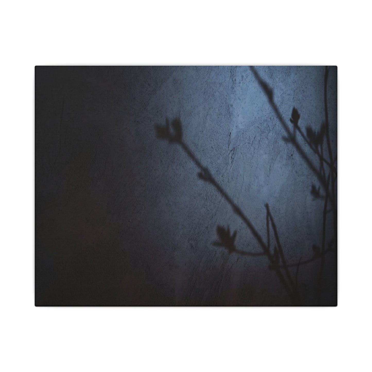 Shadow Play Canvas Art | Spring Dark Japandi Moody Minimal Art