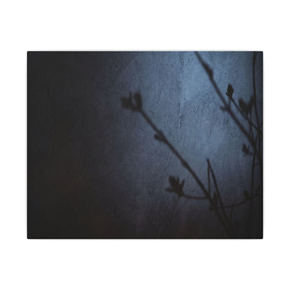 Shadow Play Canvas Art | Spring Dark Japandi Moody Minimal Art
