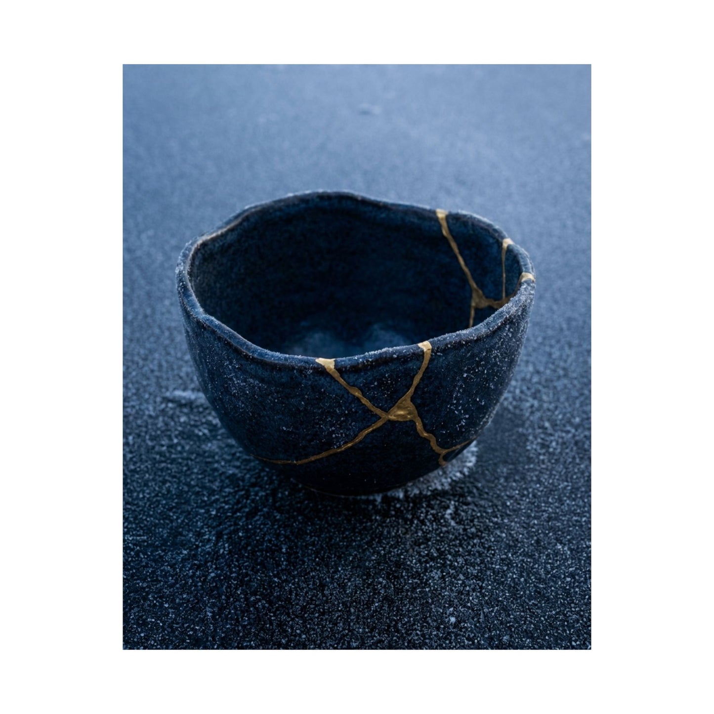 Ceramic Bowl Gold Repair Wall Art Print | Artful Kintsugi Art